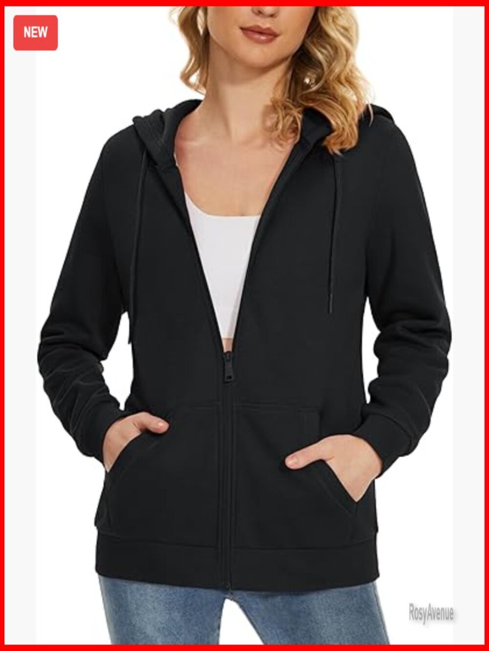 Fleece Lined Zip Up Hoodie Full Zip Sweatshirt Pocket Coats